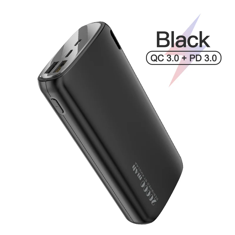 KUULAA Power Bank 20000mAh Portable Charging Poverbank Mobile Phone External Battery Charger Powerbank 20000 mAh for Xiaomi Mi power bank 30000mah Power Bank