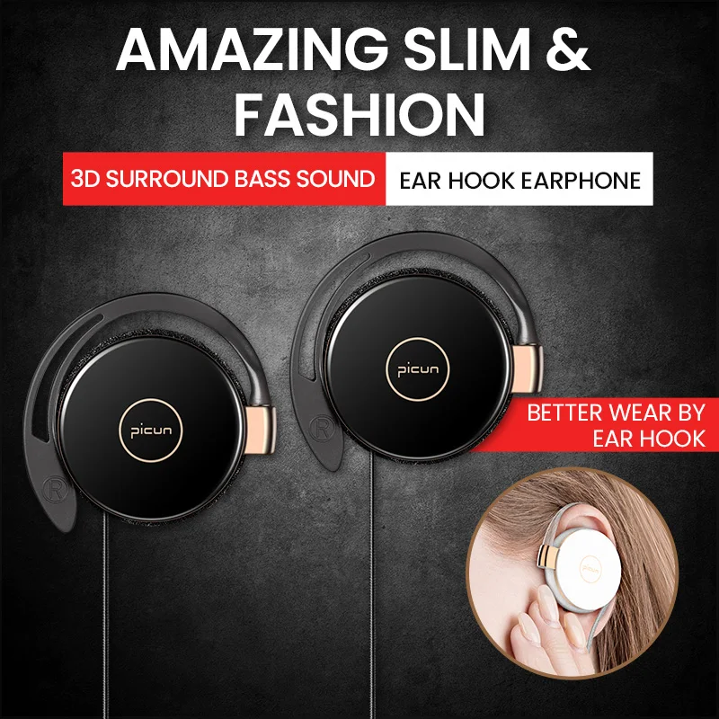 HIFI Earphone Super Bass Stereo Wired Ear Hook 3 5MM Earbuds With Mic Multifunction Headset For Xiaomi MI9 Redmi HuaweiP20P30