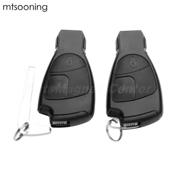 

mtsooning 2pcs 2 Buttons Car Remote Key Fob 433.9Mhz 7941 Chip for Mercedes Benz B S C E Class ML CL CLS CLK SLK