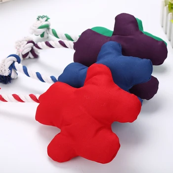 

Pet Dog Toy Pentagonal Cotton Rope Molar Pet Toy Dog Interactive Toy Pet Supplies，Q324