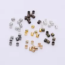 500pcs Unplated Brass Cube Metal Beads Tiny Loose Spacers Beading Craft 2.5mm