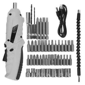 

3.6V Mini Wireless Power Drill Electric Screwdriver Cordless Drill With 45 Bits With LED Light Multi-function House Power Tools