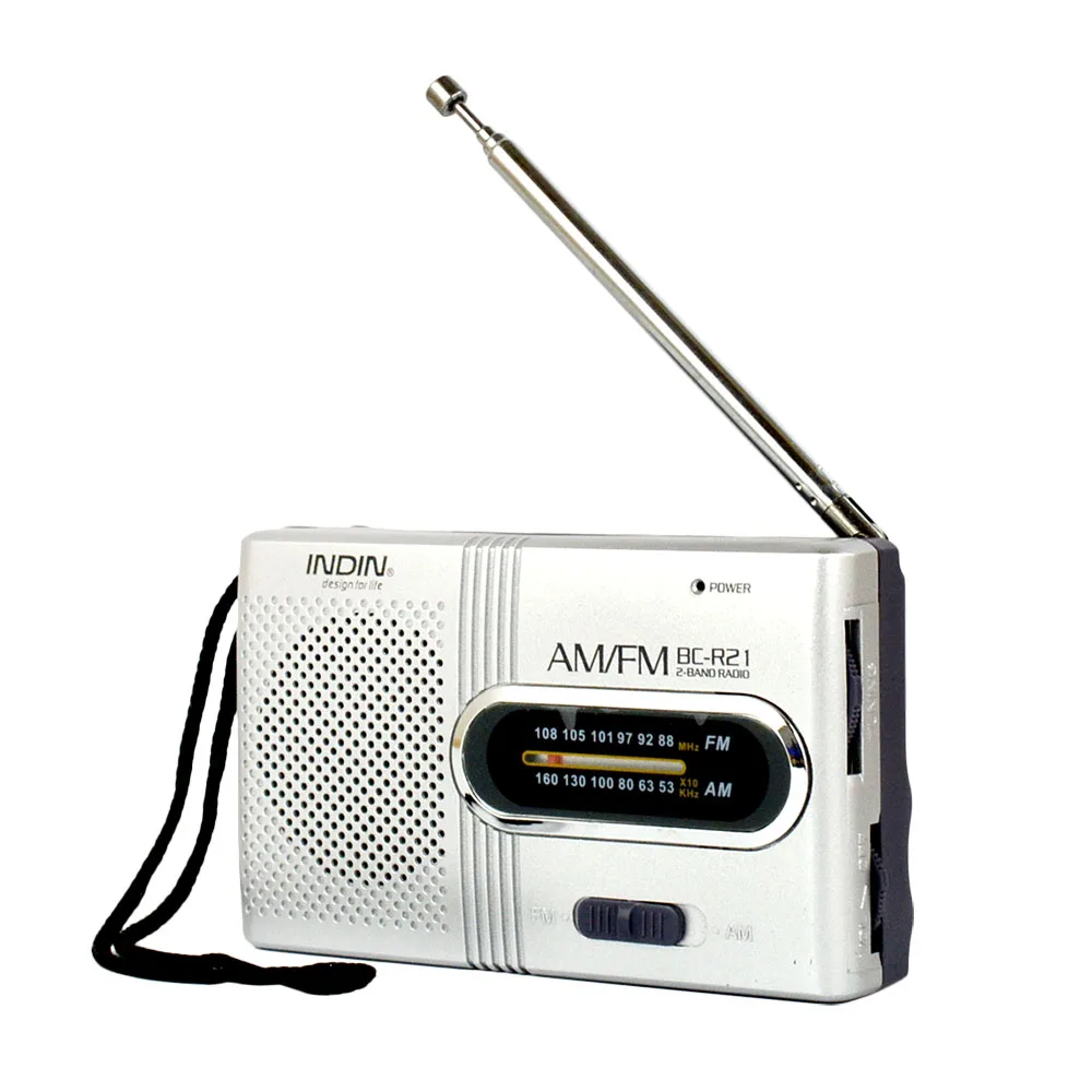 

Portable Digital FM AM Radio Stereo Handheld Receiver Mini Radio Pocket Loundspeaker Music Outdoor Indoor Camping Kitchen Player