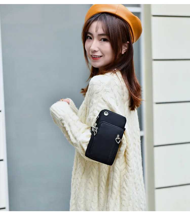 Universal Mobile Phone Bag For Samsung/iPhone/Huawei/HTC/LG Case Wallet Outdoor Sport Arm Purse Shoulder Bag Women Phone Pouch