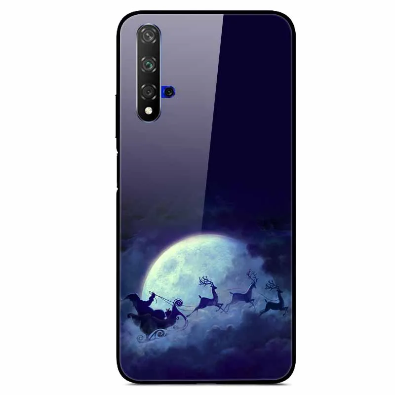 Рождественский чехол для huawei Nova 5T чехол из закаленного стекла, жесткий чехол для телефона huawei Nova 5Z чехол Nova5 5i Pro чехлы Nova 3i 3 - Цвет: 13