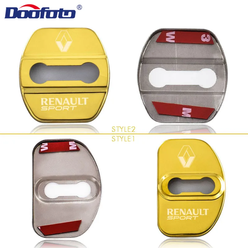 Doofoto крышка дверного замка автомобиля для Renault Sport Duster Megane 2 3 Clio Fluence Logan Laguna Scenic 2 Аксессуары для стайлинга Универсальный