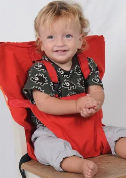 

Free Shiping sept Travel Baby Dining Chair Bag Baby Foldable Safety Belt Feeding High Chair Portable Seat Oxford Water Proof