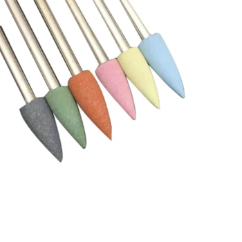 

6Pcs/Set Rubber Silicon Nail Drill Milling Cutter For Manicure Bit Flexible Polisher Machine Electric Nail File Art Tools 8#
