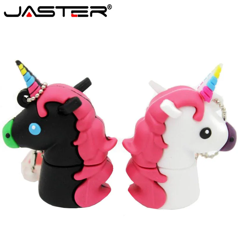 JASTER модный мультяшный стиль единорог ручка привод 4 ГБ 8 16 32 usb флэш накопитель
