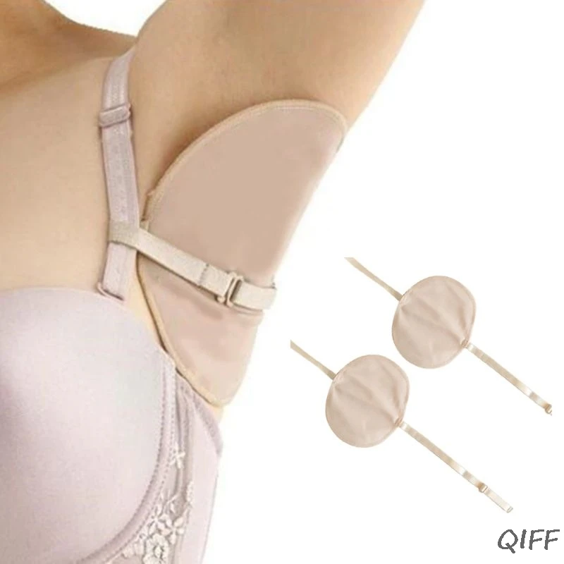 

Women Girls Underarm Sweat Pads Summer Dress Clothing Washable Armpit Sweat Absorbing Invisible Guards with Adjustable Stra
