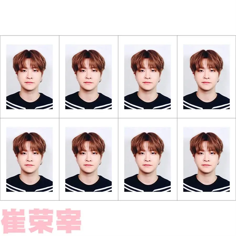 8pcs GOT7 Members Collective Cards Yugyeom Jackson School ID PhotoJB Jinyoung Uniform Photocard Kpop - Цвет: Youngjae