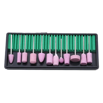 

12 Pcs Nail Art Polishing Grinding Heads Nail Art Drill File Manicure Nail Art Ceramic Electric Drill Bits For Nails Pedicure