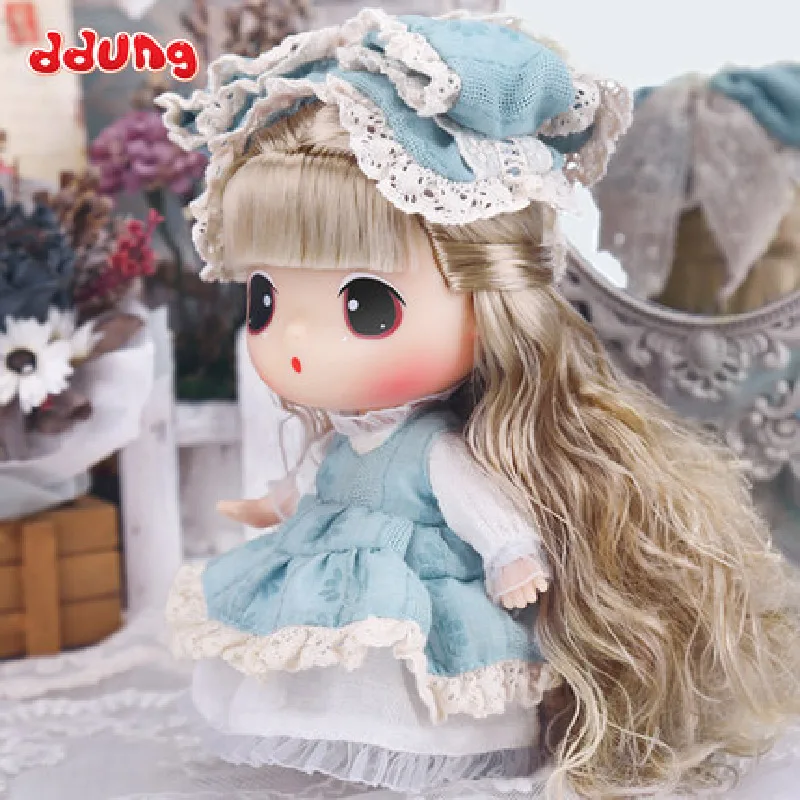 

Ddung Doll Lolita Genuine 18cm BJD Classic Edition Lace Dresses DIY Limit Dressing Gift Box Collection for Girl Gift Dolls