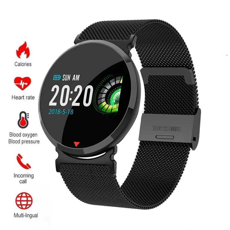 Review Smart watch Waterproof Heart Rate Sleep Monitor Blood huawei Pressure Android IOS men Women For xiaomi Smartwatch Wristband K7T9