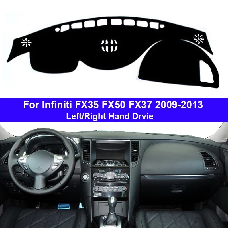 Fits Infiniti EX35 EX36 2008-2013 Carpet Dash Board Cover Mat Black