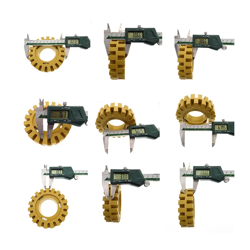 

100mm 4in Grinding And Polishing Zigzag Teeth Shape Rubber Wheel Eraser Stable Home Garden Tool