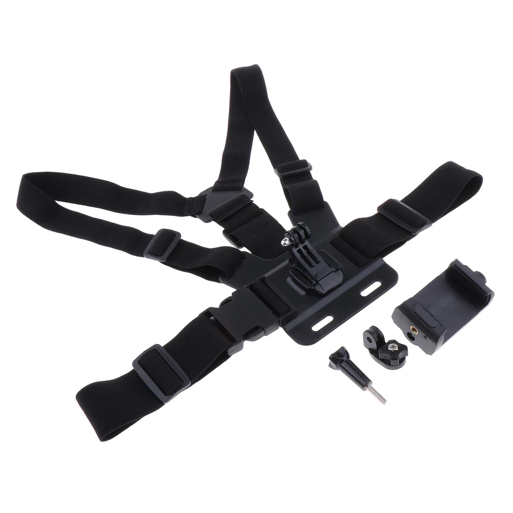 Phone Holder Stand Outdoor Sport Adjustable Chest Harness Mount Straps
