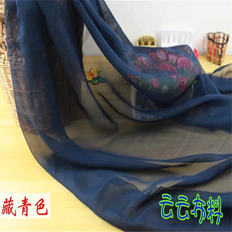 Chiffon Fabric By The Meter for Skirt Dress Clothes The Inner Lining Sewing Chiffon Fabric Green Fabric For Summer Dress