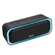 Предложение ограничено ДОСС SoundBox Pro СПЦ колонка bluetooth 2*10 водителей с мигающим светодио дный свет Enhanced Bass стерео звук IPX5 колонка для ноутбука,...