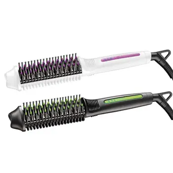 

New Anti-scalding Volume Straight Curl Dual-use Electric Comb Beard Curler Male Female Styling Combs Hair Straightener