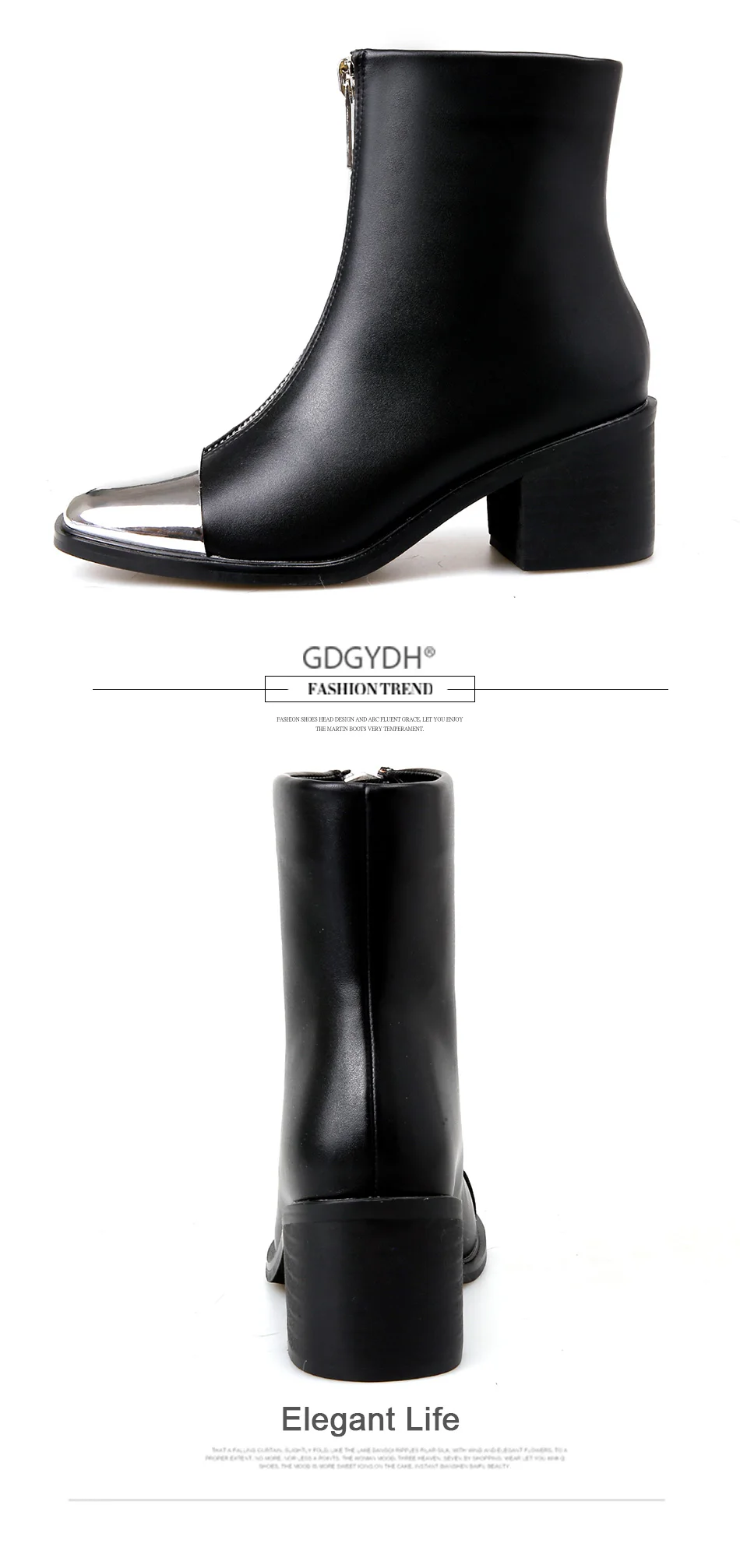 casual high street women ankle boots 