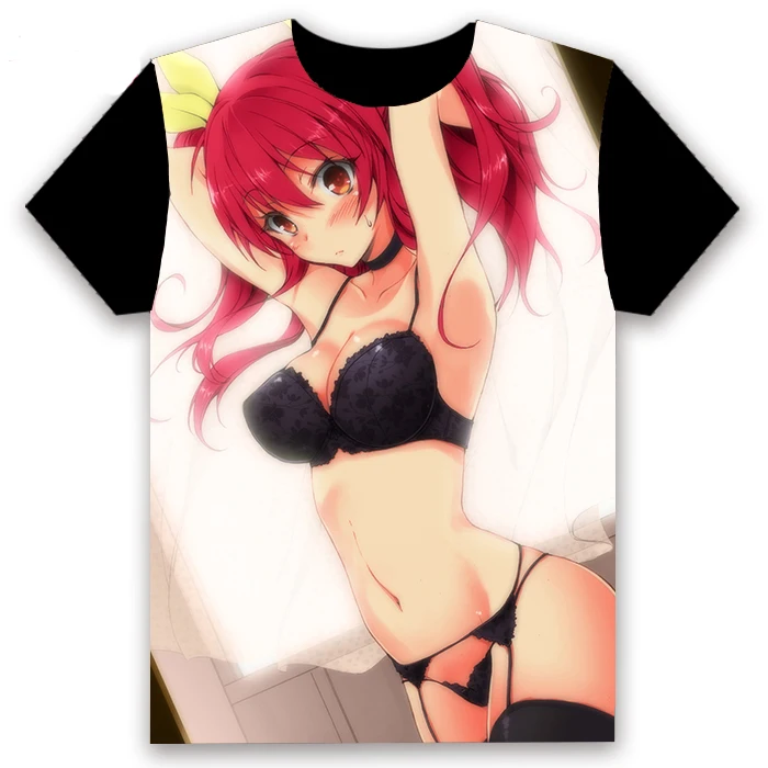 18 Модная мужская футболка, аниме Rakudai Kishi no кавалерия курогане шизуку, косплей, короткий рукав, черная футболка, топы, летняя забавная рубашка - Цвет: 18