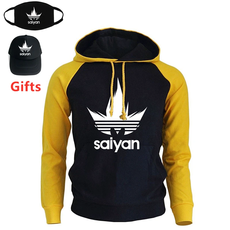 

Cap&Mask As Gifts Dragon Ball Saiyan Hoodies Sweatshirts Men Women Boy Girl Japanese Anime Hip Hop Hooded Jacket Coat Tracksuits