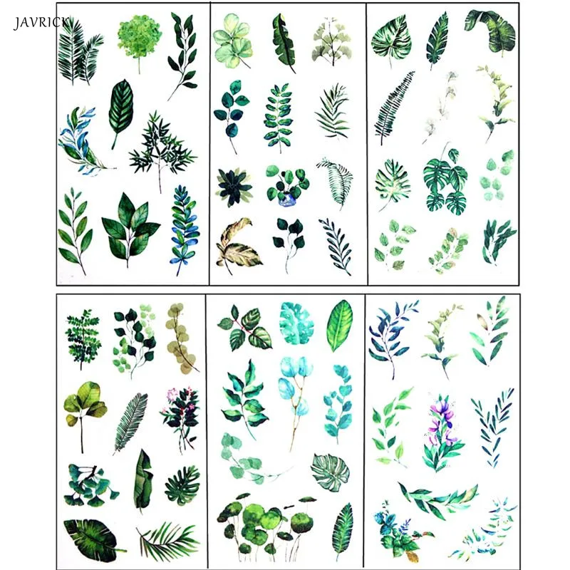 

JAVRICK 6Pcs Leaves Resin Sticker Epoxy Resin Mold Frame Fillers Material Jewelry Making