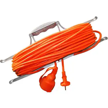 

Extension cord on the frame 1x40 m with ground. 10A IP54 br-10 PVS 3x0.75 sockets with protection. Cover universal 9632025