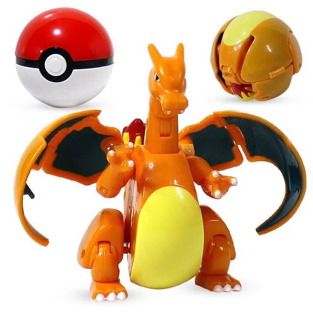 Genuine Pokemon Toy Set Toy Pocket Monster Pikachu Charmander  Mewtwo Lunala Scroll Action Figure Anime Model Children's Toys Charizard