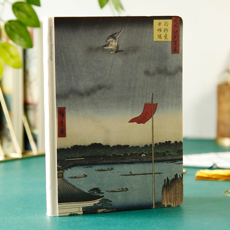 Наша история начинается Ukiyo-e Ландшафтная серия блокнот A5 студенческий блокнот пустая сетка креативный цвет Обложка, дневник 1 шт - Цвет: Gyodo