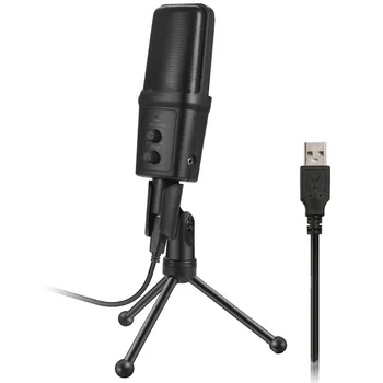

USB Condenser Microphone Studio Audio Mic PC Laptop Recording Video Computer Tripod Stand Voice Recorder