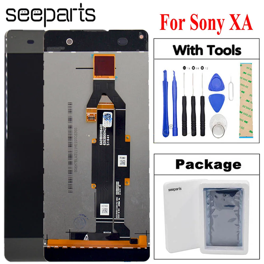 Для SONY Xperia XA ЖК-дисплей сенсорный экран дигитайзер в сборе Замена F3111 F3112 F3115 F3116
