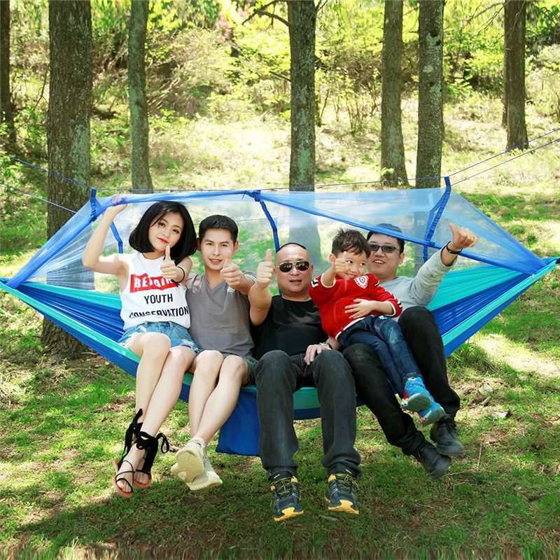 

Portable Mosquito Net Hammock Tent With Adjustable Straps for Travel Outdoor Camping Tent Hanging Hammock Bed Tent