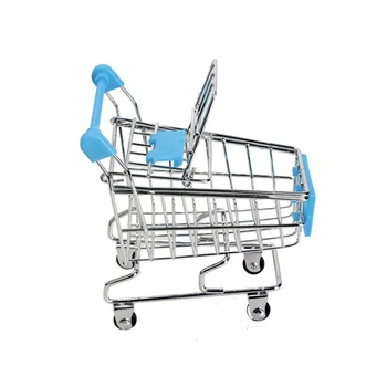 

Baby Kids Simulation Mini Shopping Cart Toys Handcart Supermarket Storage Basket Trolley Toy