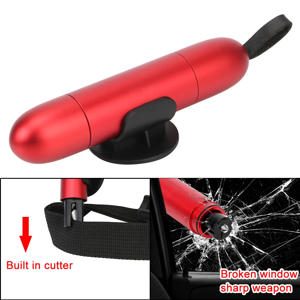 

Glass Window Breaker Life Saving Escape Car Emergency Tool Seat Belt Cutter Car Safety Hammer Spring Type Portable Accessories