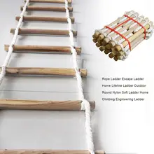 3/5m древесина бука Elm веревочная лестница детей восхождение игрушка детская спортивная сумка со шнуром качели Спасательная Лестница Фитнес игрушки оборудование садовая лестница