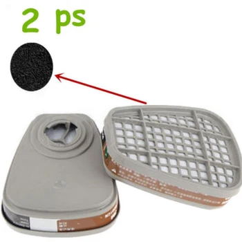 

2pcs 6001CN Organic Vapor Filter Cartridge Respirator Filter Cartridge For 6000 7000 Gas Cover Gas Mask Respirator Welding Smoke