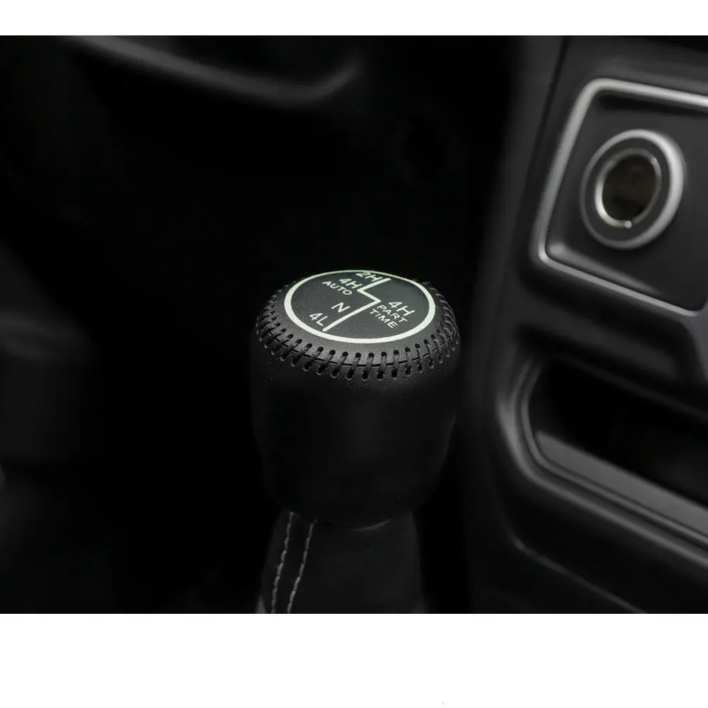 Кожаная 4WD раздаточная коробка Кнопка Ручного Тормоза для JEEP Wrangler JL черный