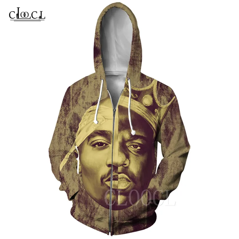 2pac Tupac/Biggie Smells Рэппер толстовки на молнии уличная толстовка с 3D принтом пресловутый B. I. G. Толстовка на молнии унисекс в стиле Харадзюку