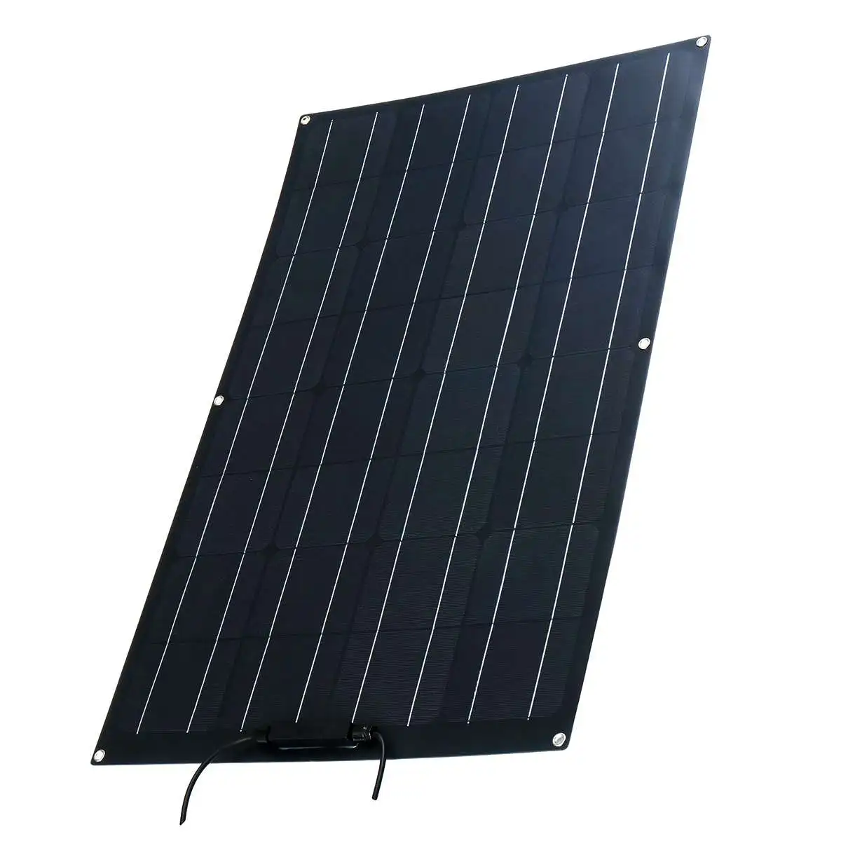 Новейшая модель; 100W Панели солнечные матовая текстура с 4 защитные уголки солнечных батарей модуль MC4 разъем для 12 В аккумулятора автомобиля RV Yacht Зарядное устройство