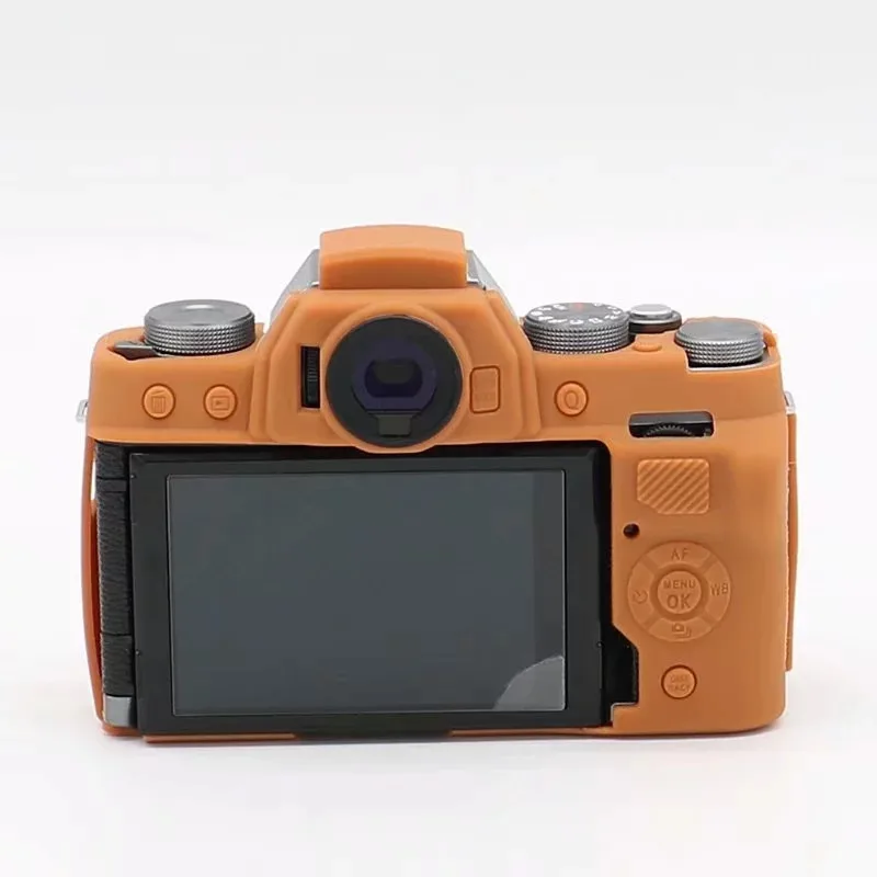 Для Fuji XT100 Резиновая кожа брони чехол DSLR камера корпус крышка протектор сумка для Fujifilm xt100 чехол сумка для камеры - Цвет: brown