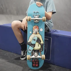 Professional Maple Skateboard Street Beginner Double Rocker Fashion Skateboard Deck Action Roda Skate Entertainment BS50BM