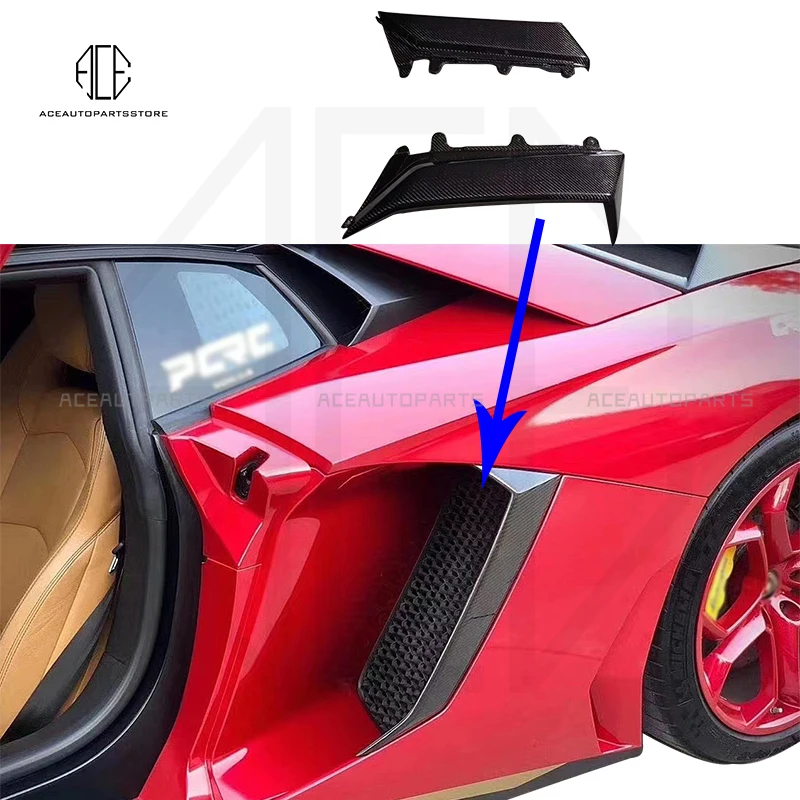 

For Lamborghini Aventador LP700 Rear Vent Covers Carbon Fiber Fender Air Vents High Quality Mudguard Air Inlet