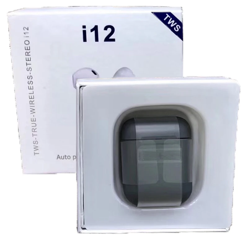 Новинка i12s TWS Bluetooth наушники беспроводные наушники спортивные стерео наушники с зарядным устройством для iPhone Xiaomi huawei