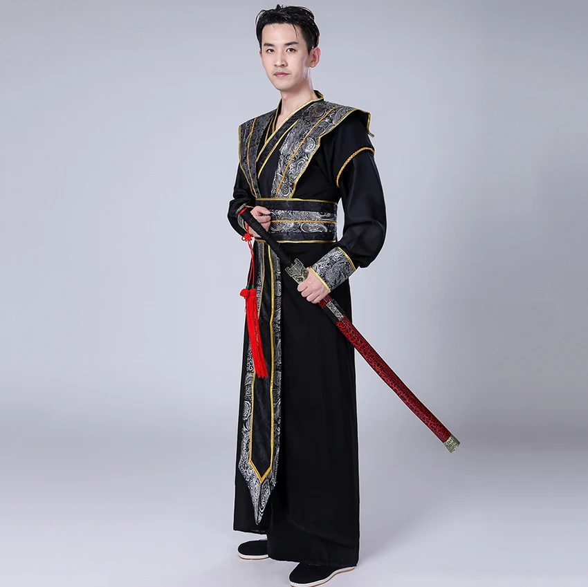 Hanfu древний костюм Dyansty традиционная китайская одежда для мужчин и женщин длинное