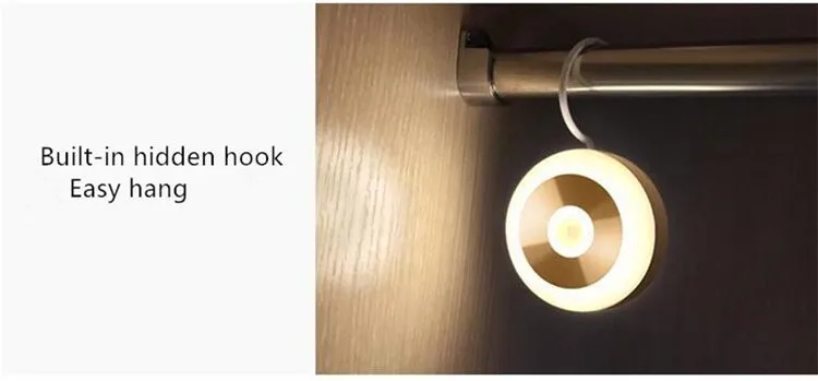 Светодиодный, беспроводной, умный, сенсорный, Ночной светильник, USB зарядка, ночная лампа, интеллектуальный инфракрасный датчик человеческого тела, домашняя, ночная лампа