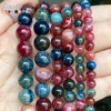 Natural Tourmaline Dragon Veins Agates Stone Spacer Round Bead For Jewelry Making 6-10 MM DIY Bracelets Accessories Wholesale 15 ► Photo 3/5