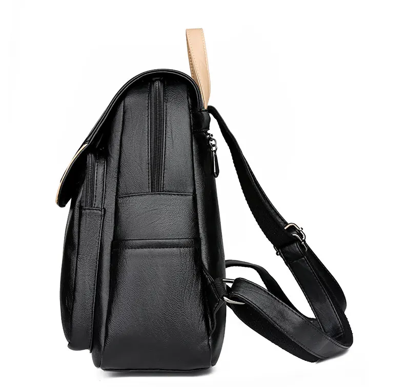 Мода Женские Рюкзаки повседневные мягкие кожаные рюкзаки женские дизайнерские качественные школьные сумки на плечо для девочек рюкзак для путешествий