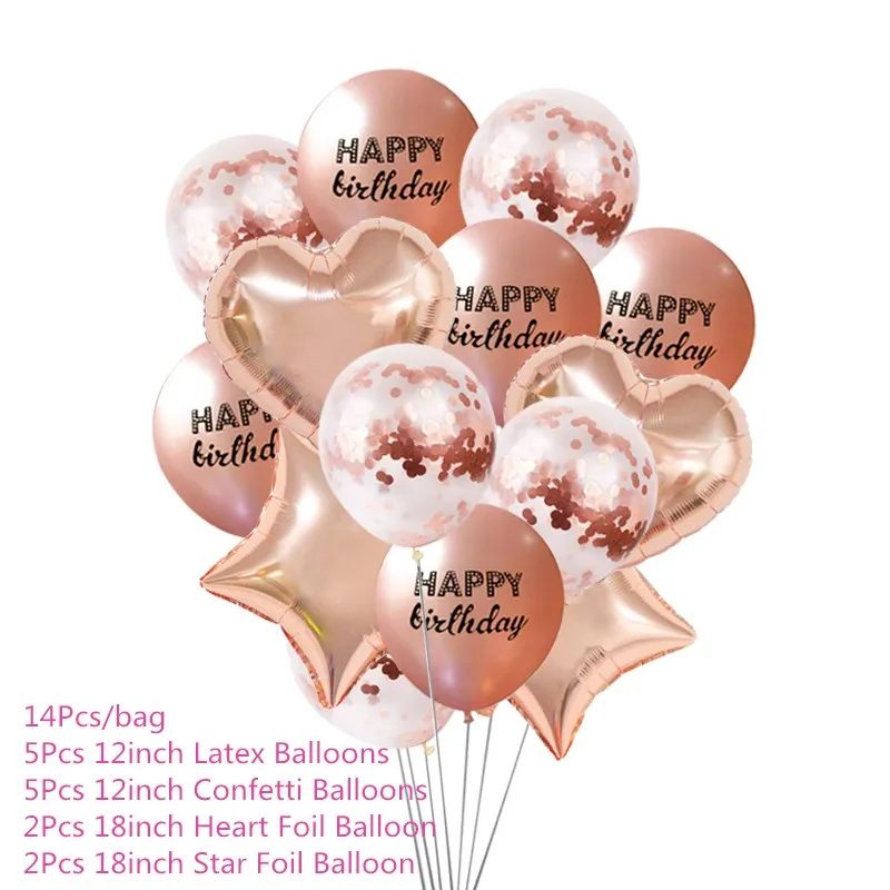 Chicinlife Rosegold бумажные тарелки и стаканы Скатерть Салфетка соломы попкорн коробка фольги шары для свадьбы и дня рождения вечерние юбилей Декор